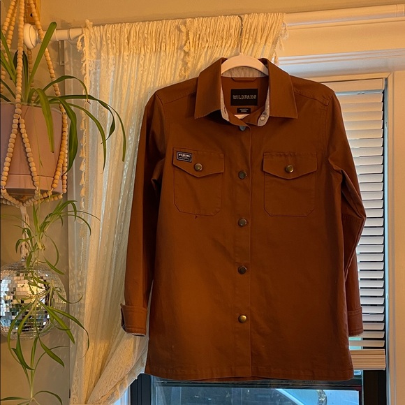 Wildfang Tops - Wildfang Utility Cotton Button-Up Shirt Jacket